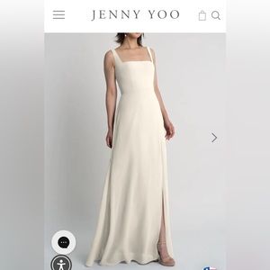 Jenny Yoo Jenna Chiffon Dress Size 6 NWT